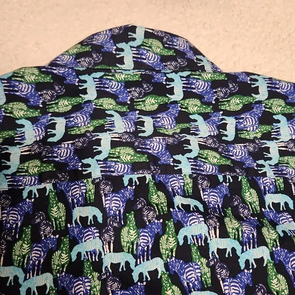 Marc Anthony Luxury Slim Fit Zebra Shirt - Picture 10 of 10